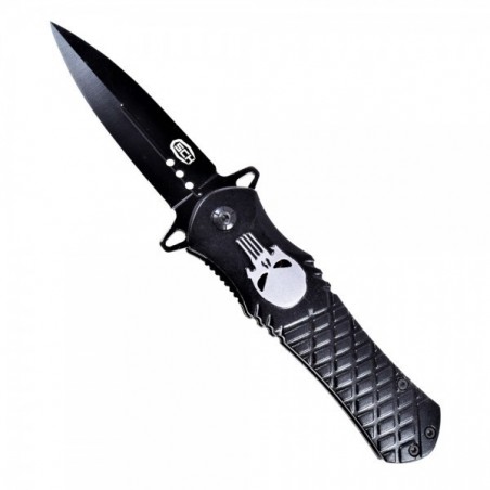 COLTELLO TATTICO STEEL CLAW KNIVES PUNISHER NERO