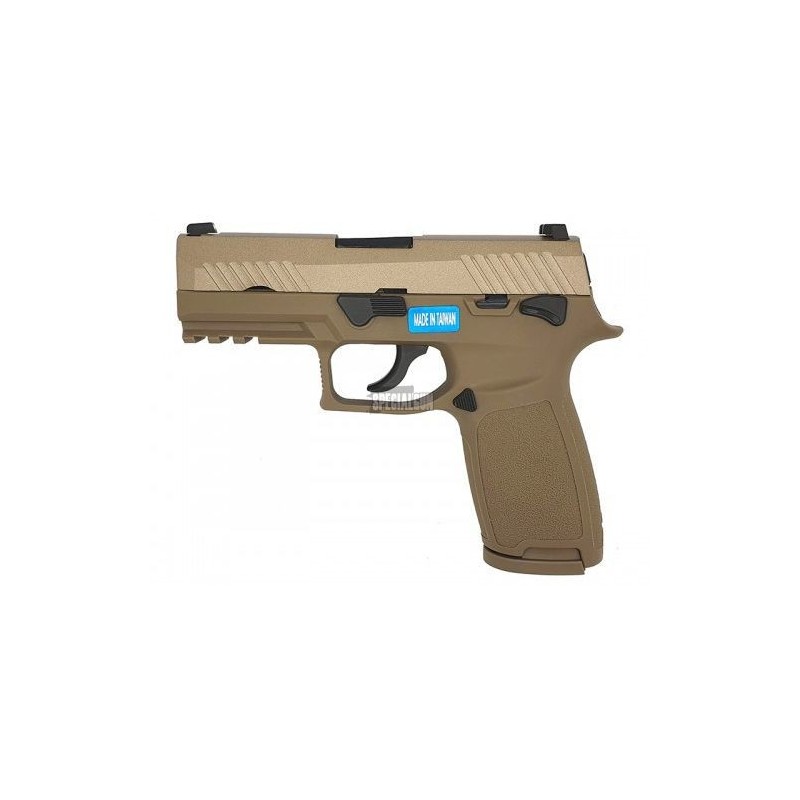 PISTOLA SIG F18 GAS BLOWBACK WE TAN