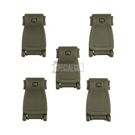 101INC RESORTES DE CLIP ABS 5 pcs VERDE OD