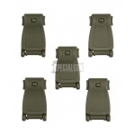 101INC RESORTES DE CLIP ABS 5 pcs VERDE OD