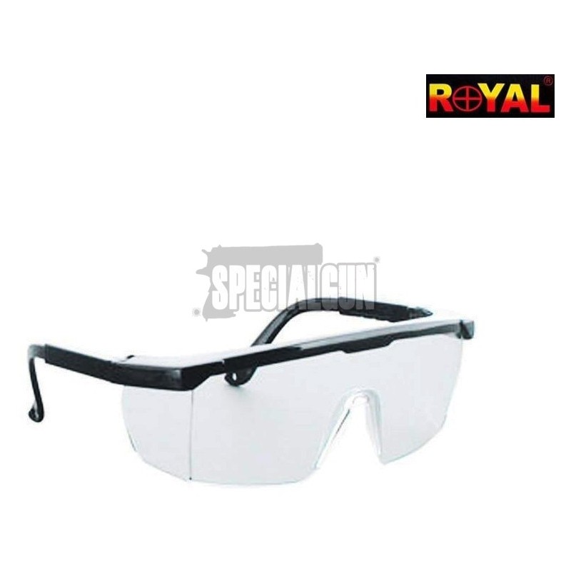 GAFAS SENCILLAS CON MONTURA NEGRA LENTES TRANSPARENTES ROYAL