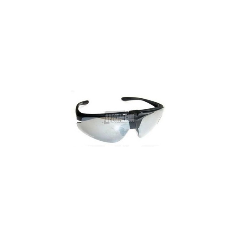 FLIP UP GLASSES CLEAR LENS ROYAL BLACK