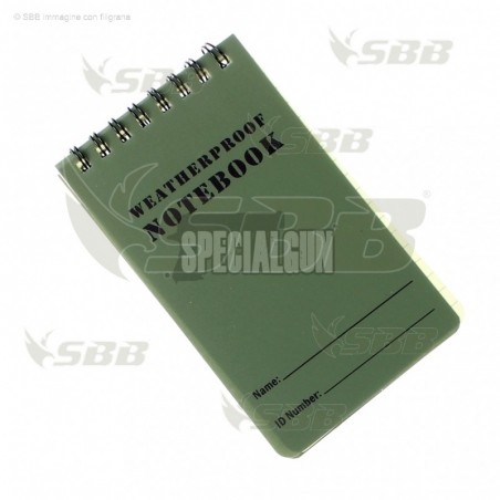 NOTEBOOK WATERPROOF IMPERMEABILE PICCOLO SBB