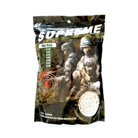 PALLINI SUPREME 0.28 gr BUSTA DA 1kg BIANCHI