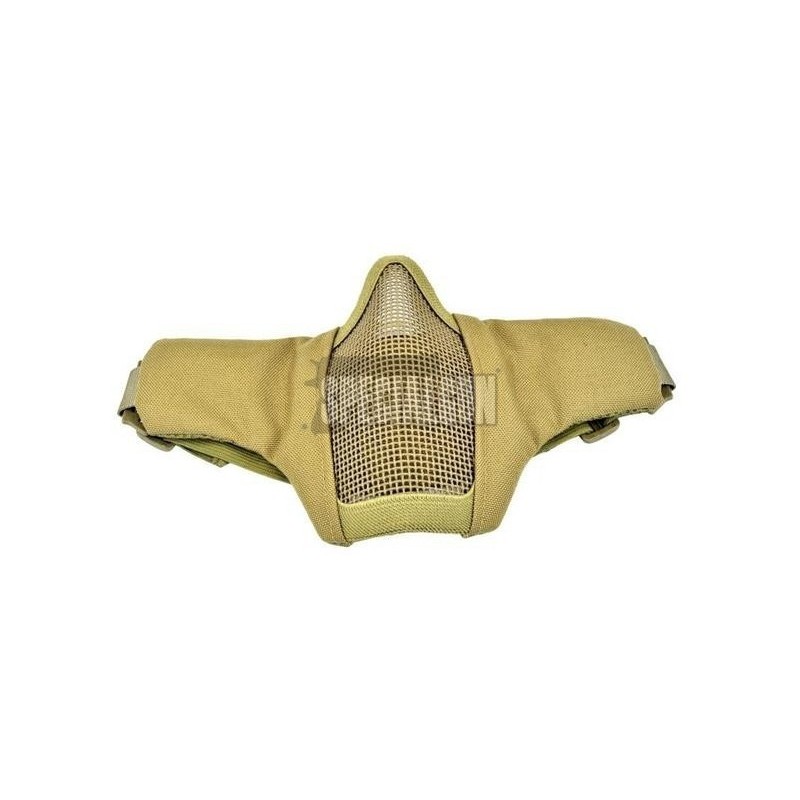 METAL AND FABRIC MESH MASK WOSPORT TAN