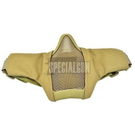 MASCHERA A RETE IN METALLO E TESSUTO WOSPORT TAN