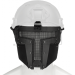 MASCHERA SPARTAN A RETE IRON WARRIOR NERO