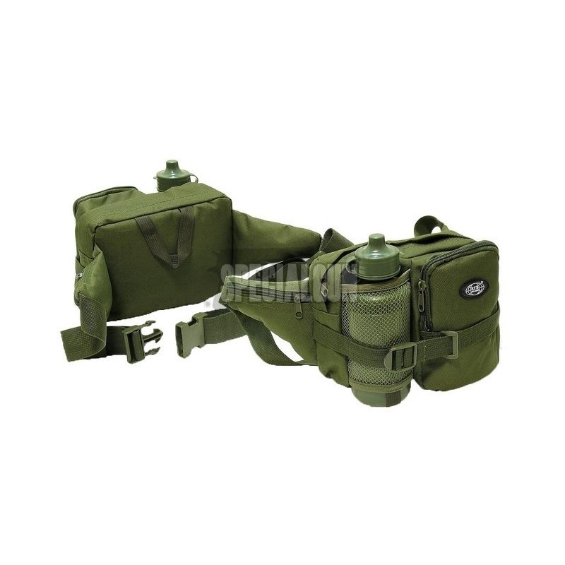 MILITARY POUCH WITH WATER BOTTLE MFH GREEN OD