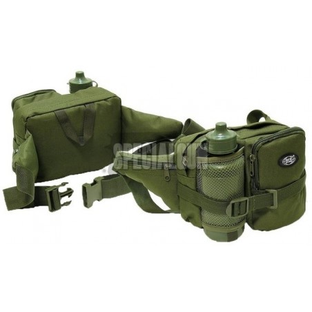 MILITARY POUCH WITH WATER BOTTLE MFH GREEN OD