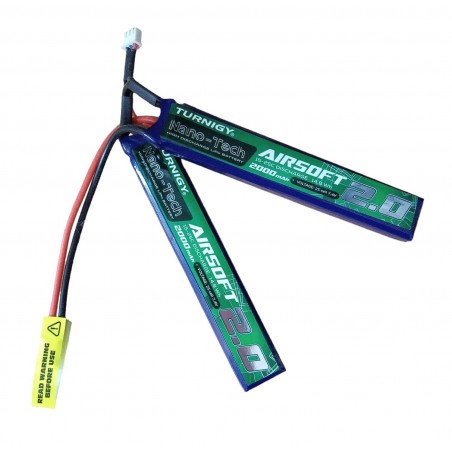 BATTERIA LIPO 7.4V 2000 mAH 25C NANO-TECH