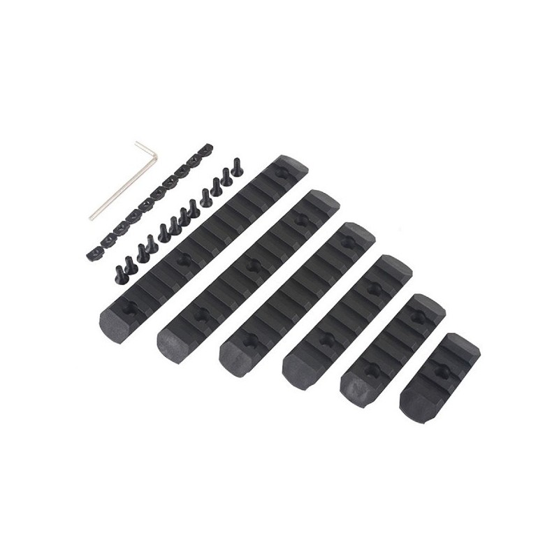 SET SLITTE per MLOK E KEYMOD 6-PACK