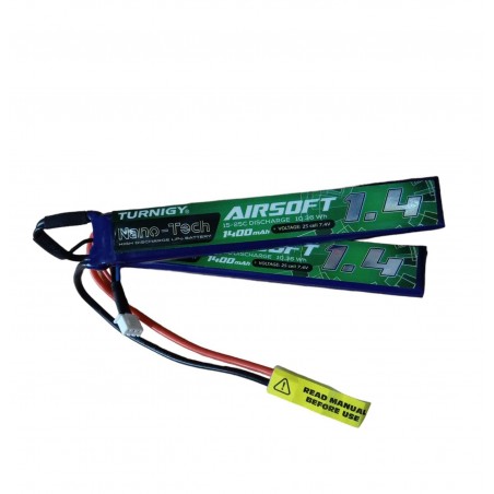 BATTERIA LIPO 7.4V 1400 mAH 25C NANO-TECH