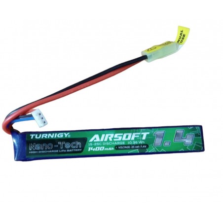 BATTERIA LIPO 7.4V 1400 mAH 25C NANO-TECH