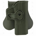 FONDINA IN POLIMERO PER GLOCK 17/18/34 DESTRA AMOMAX VERDE OD