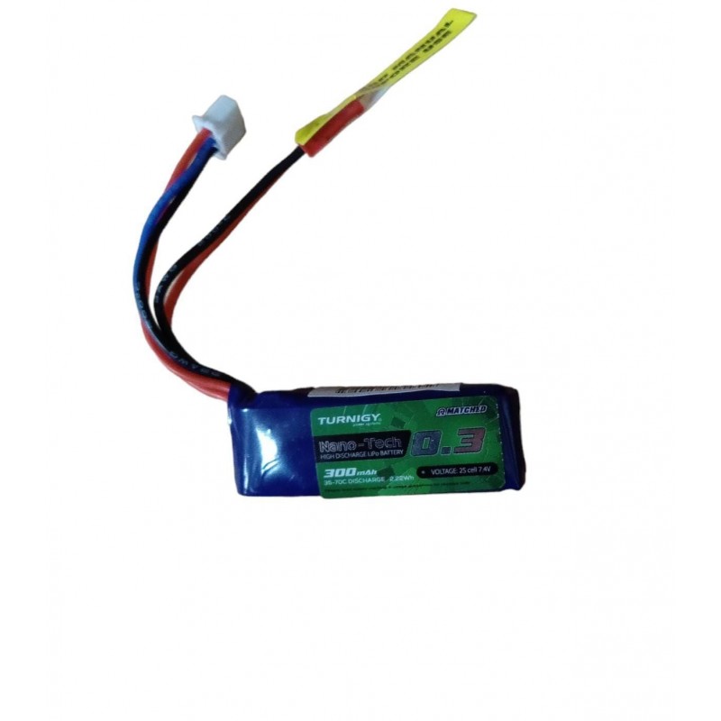 BATTERIA LIPO 300 mAH 2S 35-70C NANO-TECH