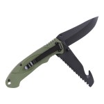 COLTELLO BUSHCRAFT KNIFE FOSCO VERDE